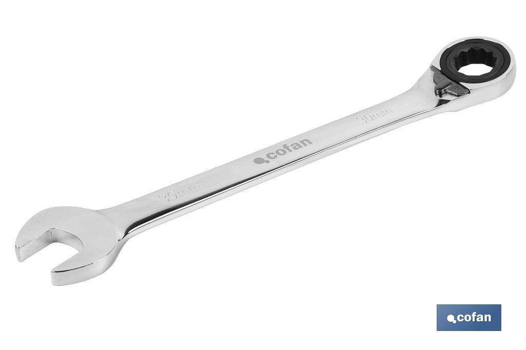 LLAVE COMBINADA CARRACA REVERS. 8MM