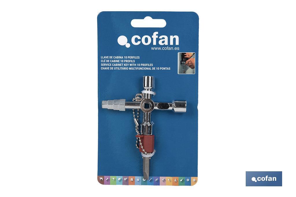 LLAVE DE CABINA 10 PERFILES