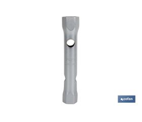 Llave de tubo DIN 896 B | Material: acero endurecido | Doble boca hexagonal | Disponible en diferentes medidas