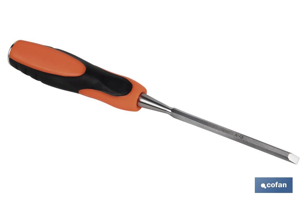 FORMÓN CON MANGO BIMATERIAL ANCHO DE CORTE 6 MM