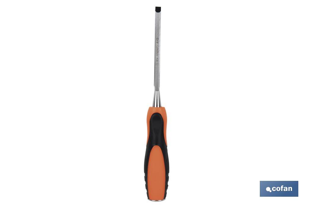 FORMÓN CON MANGO BIMATERIAL ANCHO DE CORTE 8 MM