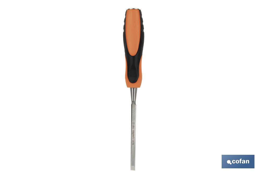 FORMÓN CON MANGO BIMATERIAL ANCHO DE CORTE 8 MM