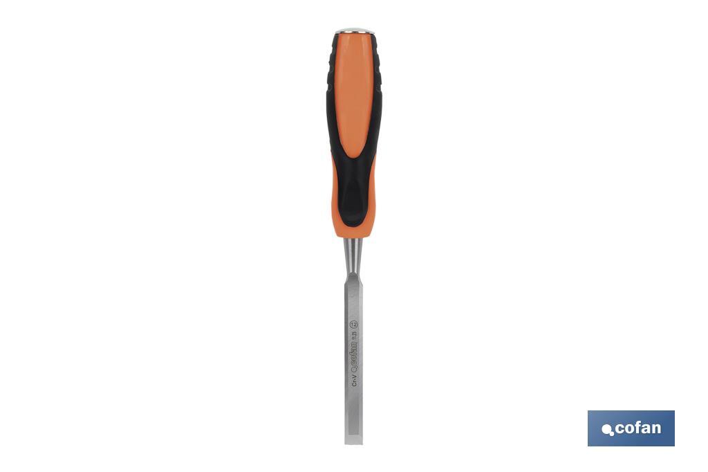 FORMÓN CON MANGO BIMATERIAL ANCHO DE CORTE 12 MM