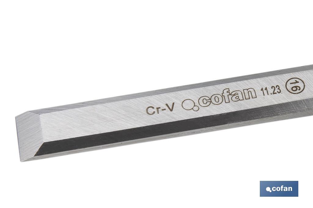 FORMÓN CON MANGO BIMATERIAL ANCHO DE CORTE 16 MM