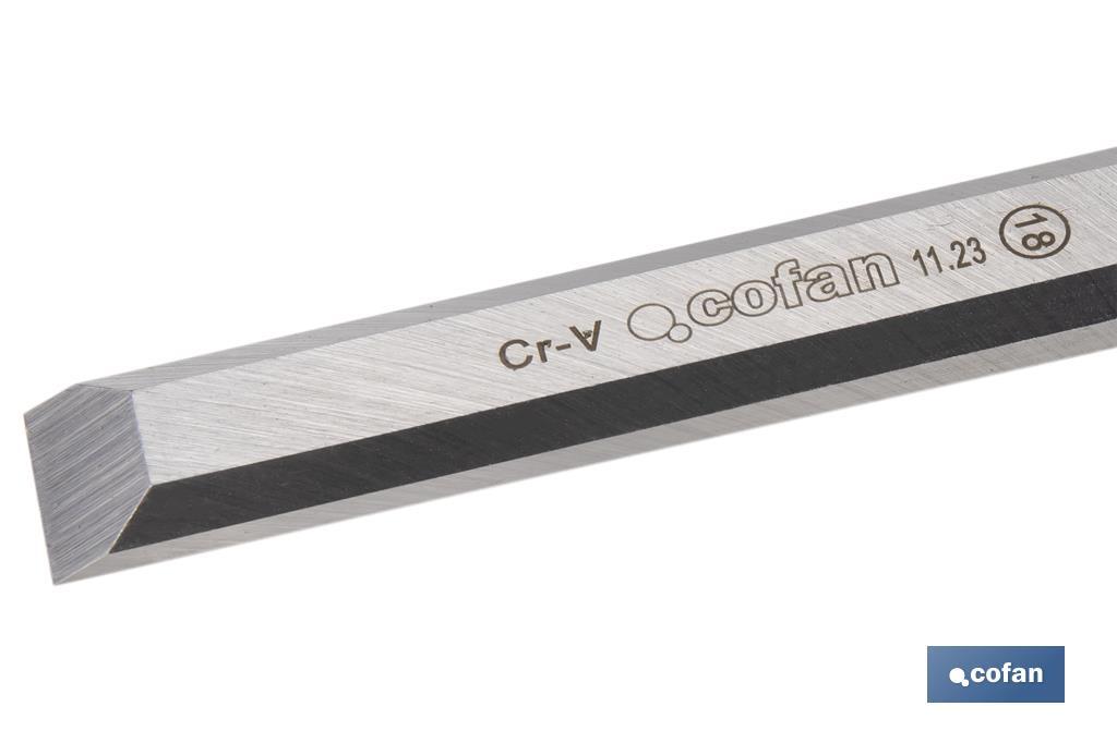 FORMÓN CON MANGO BIMATERIAL ANCHO DE CORTE 18 MM