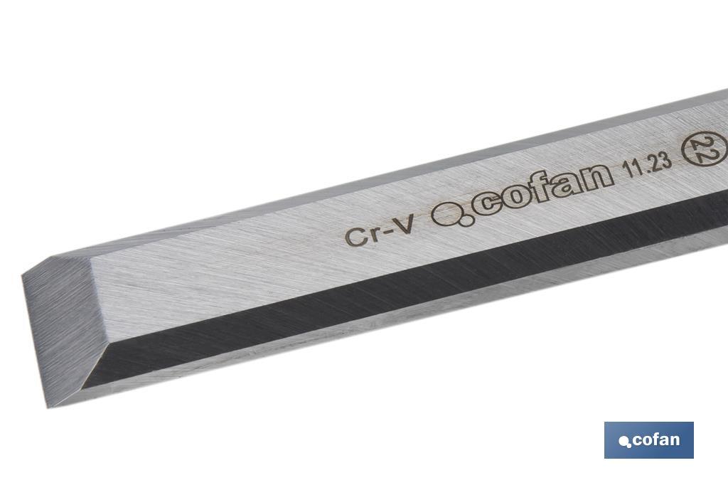 FORMÓN CON MANGO BIMATERIAL ANCHO DE CORTE 22 MM