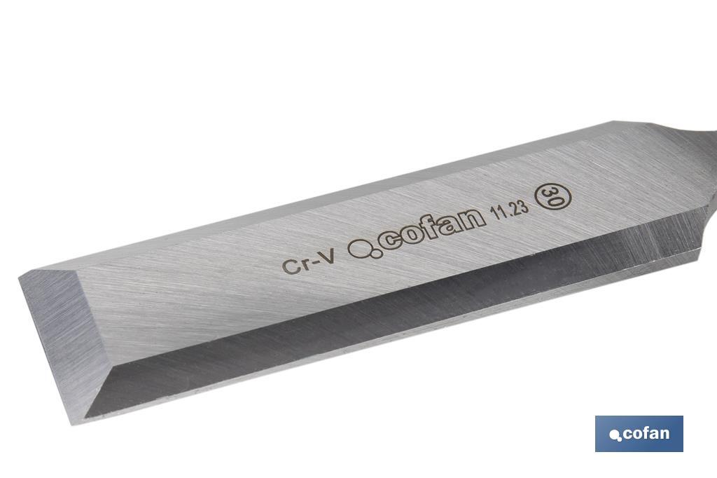 FORMÓN CON MANGO BIMATERIAL ANCHO DE CORTE 30 MM