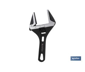 Llave Ajustable corta | Gran apertura | Varias medidas y aperturas | Fabricada en acero al cromo-vanadio