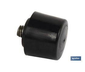 CABEZAL MARTILLO DE NYLON BLANCO Ø35 MM