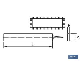 LIMA PLANA PARALELA 200mm GR-20 FINA