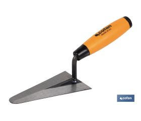 Paletín con punta redonda | Medidas: 130 mm de longitud | Para la construcción | Mango de goma