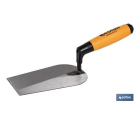 Paleta forjada modelo Sevilla | Medidas: 180 mm de longitud | Para la construcción | Mango de goma