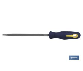 Lima triangular delgada | Modelo extrafina | Dos medidas disponibles | Mango intercambiable y ergonómico
