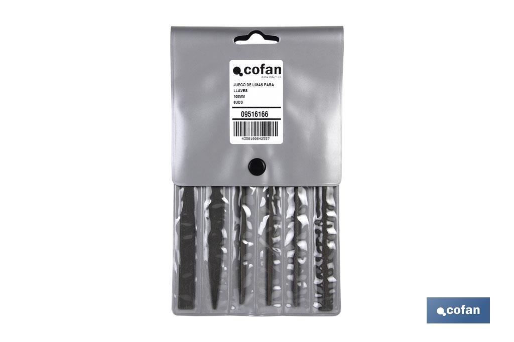 JUEGO DE LIMAS PARA LLAVES 6 UDS. 100 MM