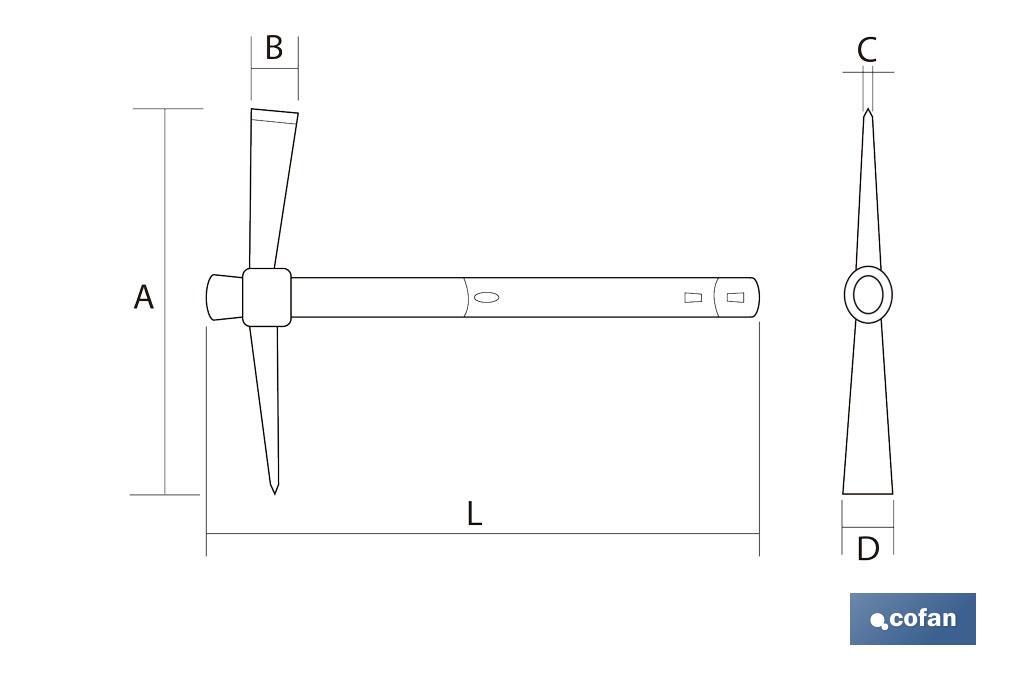 PICO DE CAVAR FIBRA DE VIDRIO 500 G