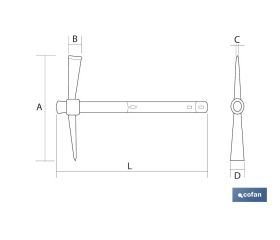 PICO DE CAVAR FIBRA DE VIDRIO 500 G