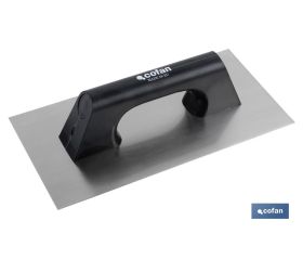 LLANA MODELO RECTANGULAR MANGO PLÁSTICO 300X150X0,7 MM