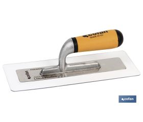 Llana proflex de policarbonato y acero inoxidable y aluminio | Mango bicomponente | Con medidas 280 X 115 X 1,5 mm