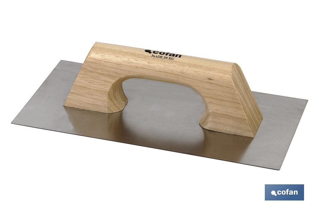 LLANA LISA INOX MANGO MADERA 300X150X0,6