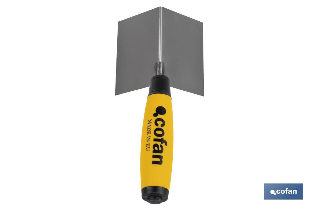 LLANA INOX PARA ESQUINAS EXTERIORES MANGO BI-COMPONENTE 80X60