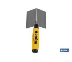 LLANA INOX PARA ESQUINAS EXTERIORES MANGO BI-COMPONENTE 80X60