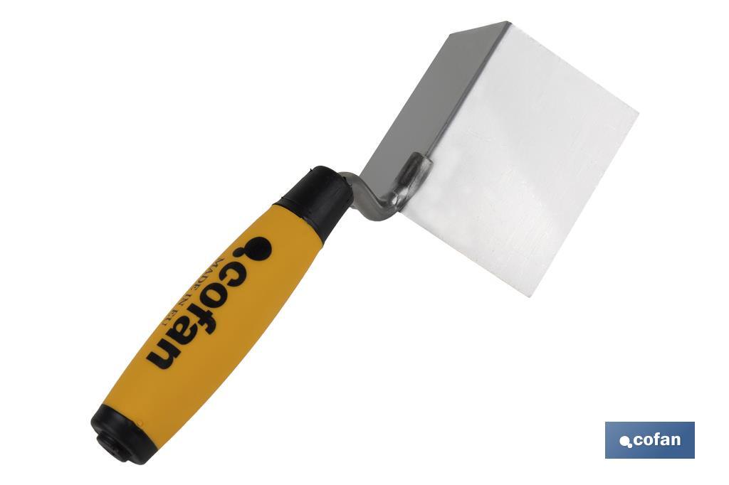 LLANA INOX PARA ESQUINAS EXTERIORES MANGO BI-COMPONENTE 80X60