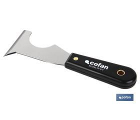 Espátula multiusos de acero al carbono | Con mango de polipropileno de 65 mm | Ideal para pintor
