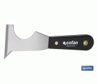 ESPATULA MULTIUSOS ACERO CARBONO MANGO PLASTICO 65MM
