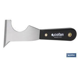 ESPATULA MULTIUSOS ACERO CARBONO MANGO PLASTICO 65MM