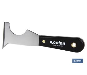 ESPATULA MULTIUSOS ACERO CARBONO MANGO PLASTICO 65MM