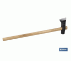 MAZA CUÑA 240 X 50 MM CON MANGO DE MADERA 900 MM 3000 G