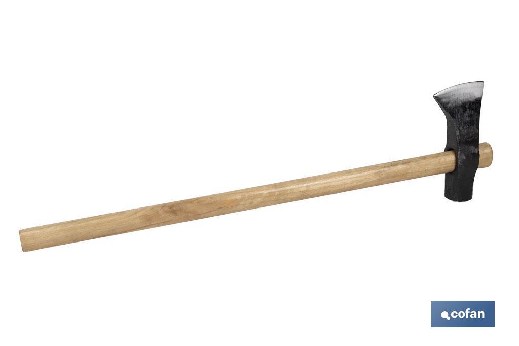 MAZA CUÑA 240 X 50 MM CON MANGO DE MADERA 900 MM 3000 G