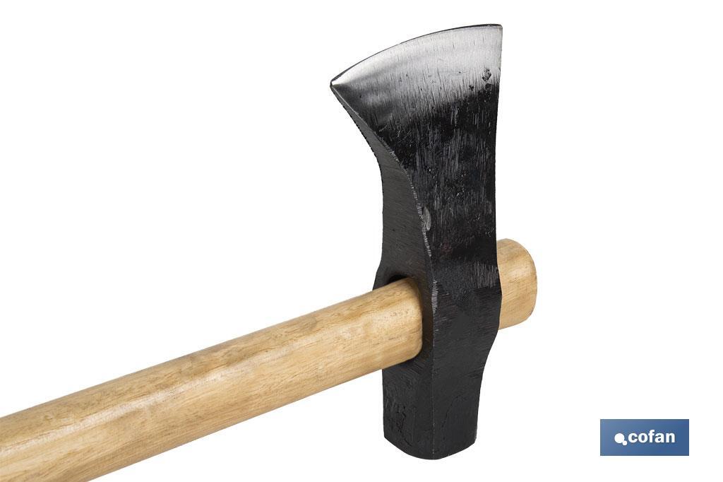 MAZA CUÑA 240 X 50 MM CON MANGO DE MADERA 900 MM 3000 G