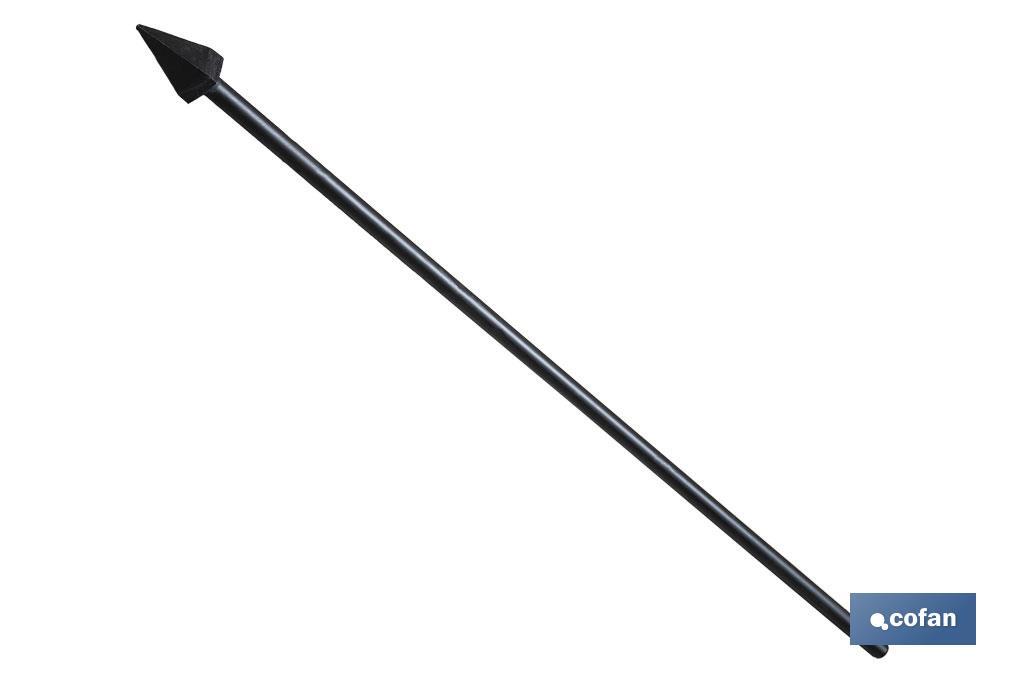 PLANTADOR CUADRADO 45 X 45 X 1230 MM CON MANGO METÁLICO 1760 G