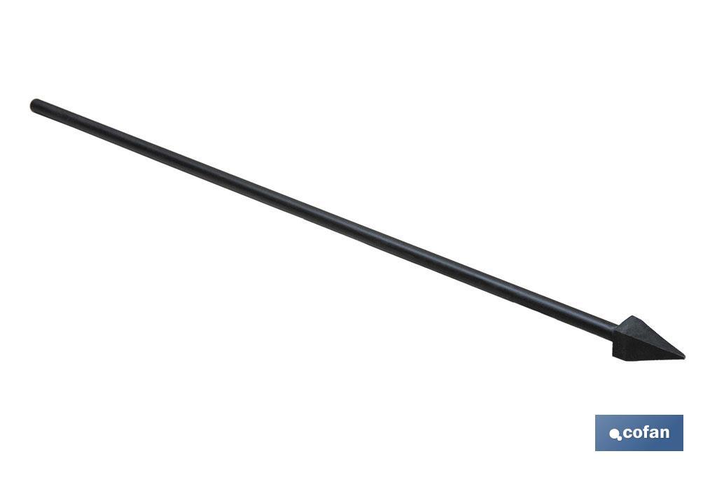 PLANTADOR CUADRADO 45 X 45 X 1230 MM CON MANGO METÁLICO 1760 G