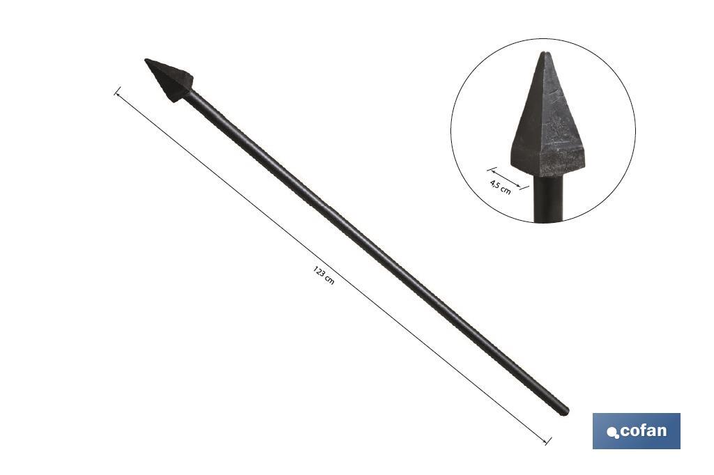 PLANTADOR CUADRADO 45 X 45 X 1230 MM CON MANGO METÁLICO 1760 G