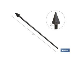 PLANTADOR CUADRADO 45 X 45 X 1230 MM CON MANGO METÁLICO 1760 G