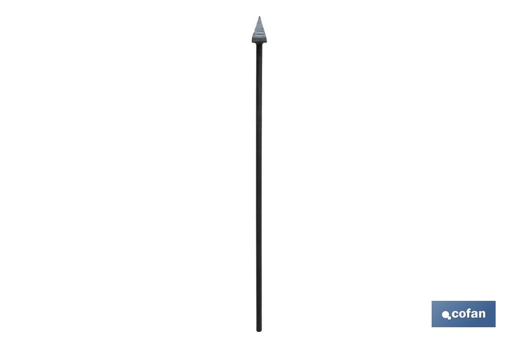 PLANTADOR CUADRADO 60 X 60 X 1230 MM CON MANGO METÁLICO 2290 G