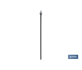 PLANTADOR CUADRADO 60 X 60 X 1230 MM CON MANGO METÁLICO 2290 G