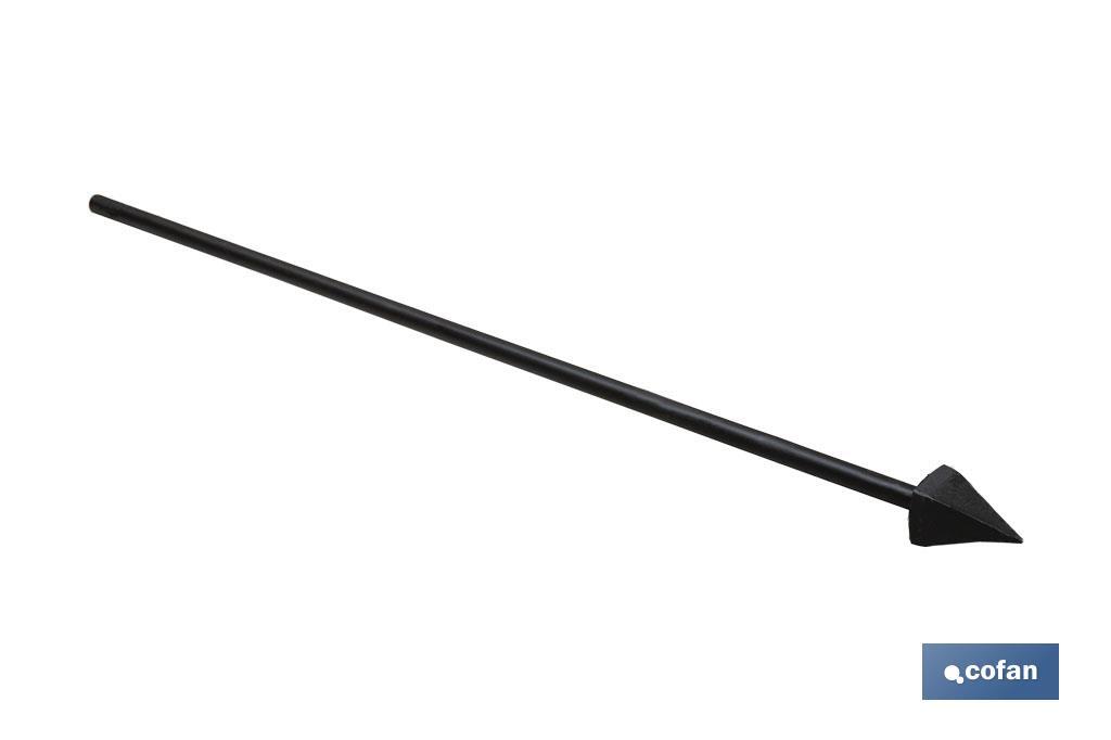 PLANTADOR CUADRADO 60 X 60 X 1230 MM CON MANGO METÁLICO 2290 G