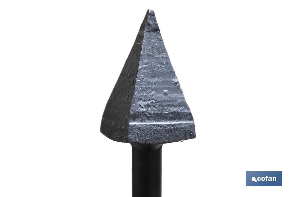 PLANTADOR CUADRADO 60 X 60 X 1230 MM CON MANGO METÁLICO 2290 G