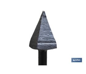 PLANTADOR CUADRADO 60 X 60 X 1230 MM CON MANGO METÁLICO 2290 G