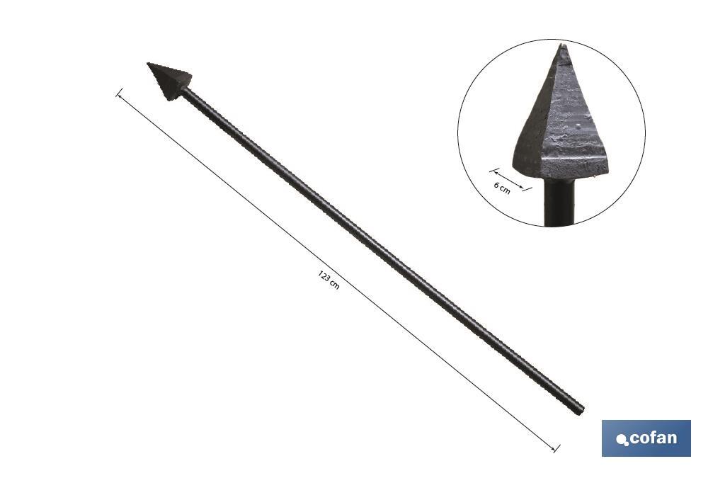 PLANTADOR CUADRADO 60 X 60 X 1230 MM CON MANGO METÁLICO 2290 G