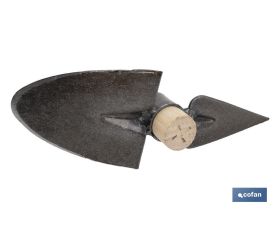 ZACHO CURVO CON PUNTA Y MANGO DE MADERA 230 X 80 MM 180 G