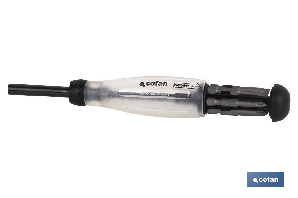 DESTORNILLADOR CON 6 PUNTAS LARGAS SURTIDAS