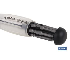 DESTORNILLADOR CON 6 PUNTAS LARGAS SURTIDAS