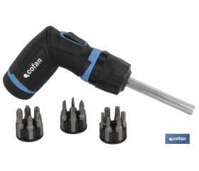 Set destornillador carraca en T | Contenido de 19 pcs | Modelo converter de 5:1 velocidad
