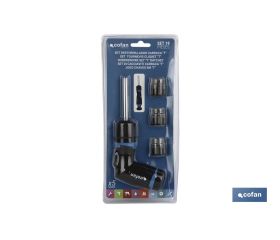 SET DESTORN. CARRACA T 19 PCS CONVERTER 5:1 VELOC.