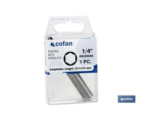 ADAPTADOR PUNTAS DESTORN. 1/4x11x75