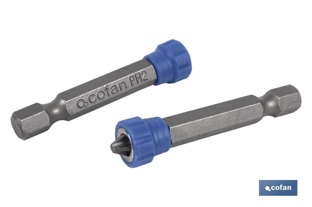 SET 2 PUNTAS 1/4 C/MAGNETISMO PH-2